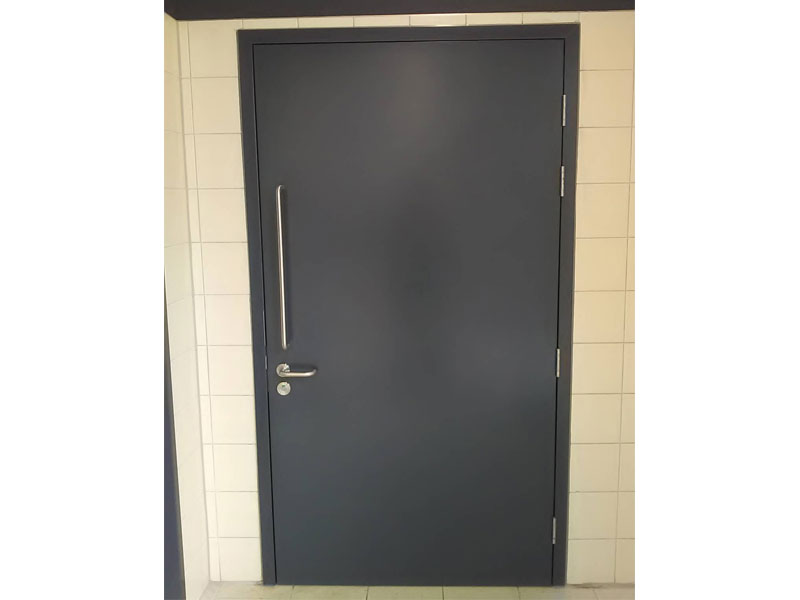 Steel fire resistant door