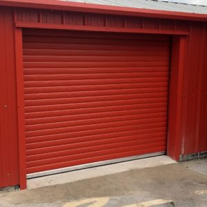 Red insulated door external